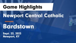 Newport Central Catholic  vs Bardstown  Game Highlights - Sept. 23, 2023