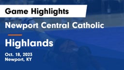 Newport Central Catholic  vs Highlands  Game Highlights - Oct. 18, 2023