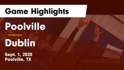 Poolville  vs Dublin  Game Highlights - Sept. 1, 2020