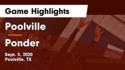 Poolville  vs Ponder  Game Highlights - Sept. 5, 2020