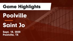 Poolville  vs Saint Jo Game Highlights - Sept. 18, 2020