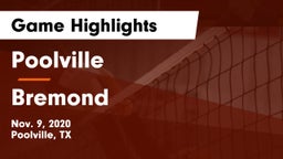 Poolville  vs Bremond  Game Highlights - Nov. 9, 2020