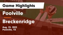 Poolville  vs Breckenridge  Game Highlights - Aug. 23, 2022