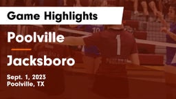 Poolville  vs Jacksboro  Game Highlights - Sept. 1, 2023