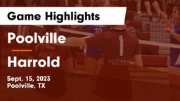 Poolville  vs Harrold  Game Highlights - Sept. 15, 2023