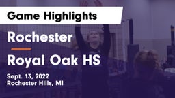 Rochester  vs Royal Oak HS Game Highlights - Sept. 13, 2022