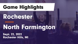 Rochester  vs North Farmington  Game Highlights - Sept. 22, 2022
