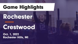 Rochester  vs Crestwood  Game Highlights - Oct. 1, 2022