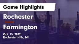 Rochester  vs Farmington  Game Highlights - Oct. 13, 2022