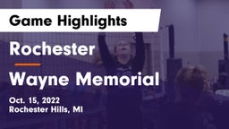 Rochester  vs Wayne Memorial  Game Highlights - Oct. 15, 2022