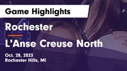 Rochester  vs L'Anse Creuse North  Game Highlights - Oct. 28, 2023