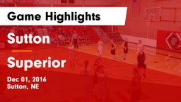Sutton  vs Superior  Game Highlights - Dec 01, 2016