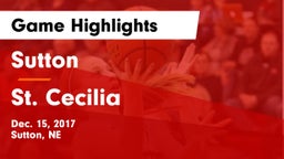 Sutton  vs St. Cecilia  Game Highlights - Dec. 15, 2017
