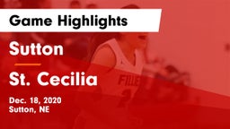 Sutton  vs St. Cecilia  Game Highlights - Dec. 18, 2020