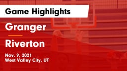 Granger  vs Riverton  Game Highlights - Nov. 9, 2021
