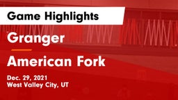 Granger  vs American Fork  Game Highlights - Dec. 29, 2021