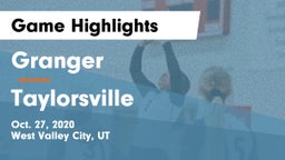 Granger  vs Taylorsville Game Highlights - Oct. 27, 2020