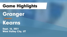 Granger  vs Kearns  Game Highlights - Sept. 16, 2021