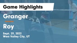 Granger  vs Roy  Game Highlights - Sept. 29, 2022