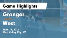 Granger  vs West  Game Highlights - Sept. 13, 2022