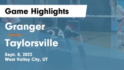 Granger  vs Taylorsville  Game Highlights - Sept. 8, 2022