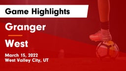 Granger  vs West  Game Highlights - March 15, 2022
