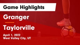 Granger  vs Taylorville  Game Highlights - April 1, 2022