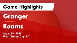 Granger  vs Kearns  Game Highlights - Sept. 29, 2020