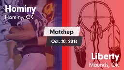 Matchup: Hominy  vs. Liberty  2016