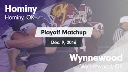 Matchup: Hominy  vs. Wynnewood  2016