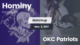 Matchup: Hominy  vs. OKC Patriots 2017