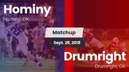 Matchup: Hominy  vs. Drumright  2018