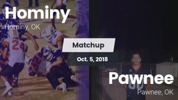 Matchup: Hominy  vs. Pawnee  2018