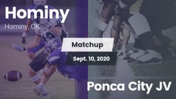 Matchup: Hominy  vs. Ponca City JV 2020