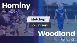 Matchup: Hominy  vs. Woodland  2020