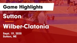 Sutton  vs Wilber-Clatonia  Game Highlights - Sept. 19, 2020