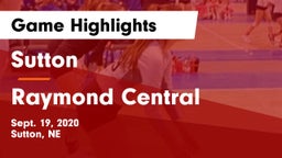 Sutton  vs Raymond Central  Game Highlights - Sept. 19, 2020