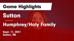 Sutton  vs Humphrey/Holy Family  Game Highlights - Sept. 11, 2021