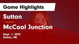 Sutton  vs McCool Junction  Game Highlights - Sept. 1, 2022