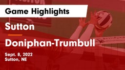 Sutton  vs Doniphan-Trumbull  Game Highlights - Sept. 8, 2022