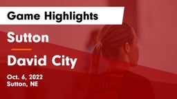 Sutton  vs David City  Game Highlights - Oct. 6, 2022