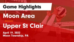 Moon Area  vs Upper St Clair Game Highlights - April 19, 2022