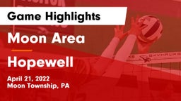 Moon Area  vs Hopewell  Game Highlights - April 21, 2022