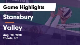 Stansbury  vs Valley Game Highlights - Aug. 28, 2020