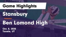 Stansbury  vs Ben Lomond High Game Highlights - Oct. 8, 2020