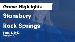 Stansbury  vs Rock Springs  Game Highlights - Sept. 2, 2022