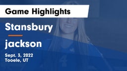 Stansbury  vs jackson   Game Highlights - Sept. 3, 2022