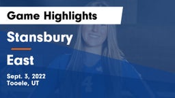 Stansbury  vs East   Game Highlights - Sept. 3, 2022