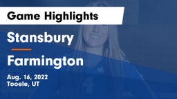 Stansbury  vs Farmington  Game Highlights - Aug. 16, 2022