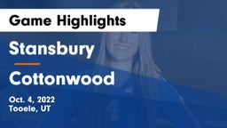 Stansbury  vs Cottonwood  Game Highlights - Oct. 4, 2022